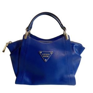 Guess Jeans Blue Small Purse Iconic Logo Blue